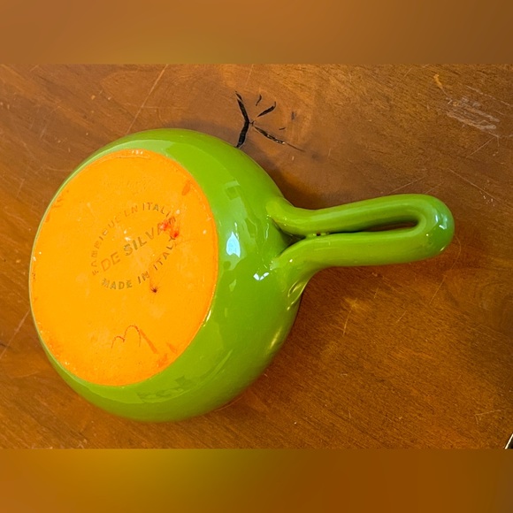 VTG De Silva Terracotta Handled Chili/Onion Soup Bowls Made in Italy. Set Of 3 - Picture 7 of 15